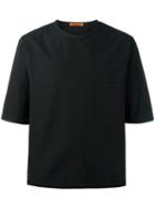 Barena Chest Pocket Boxy T-shirt, Men's, Size: 48, Black, Cotton
