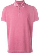 Z Zegna Classic Polo Shirt, Men's, Size: Xxl, Pink/purple, Cotton