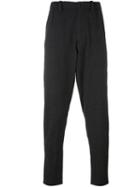 Giorgio Armani Classic Tapered Trousers, Men's, Size: 52, Grey, Virgin Wool