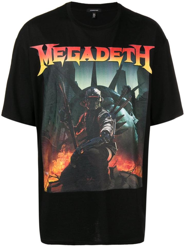 R13 Graphic Print T-shirt - Black