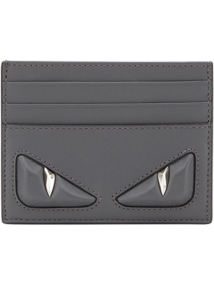 Fendi Eyes Cardholder - Grey