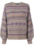 Polo Ralph Lauren Embroidered Christmas Sweater - Neutrals