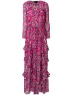 Saloni Izzie Dress - Pink & Purple