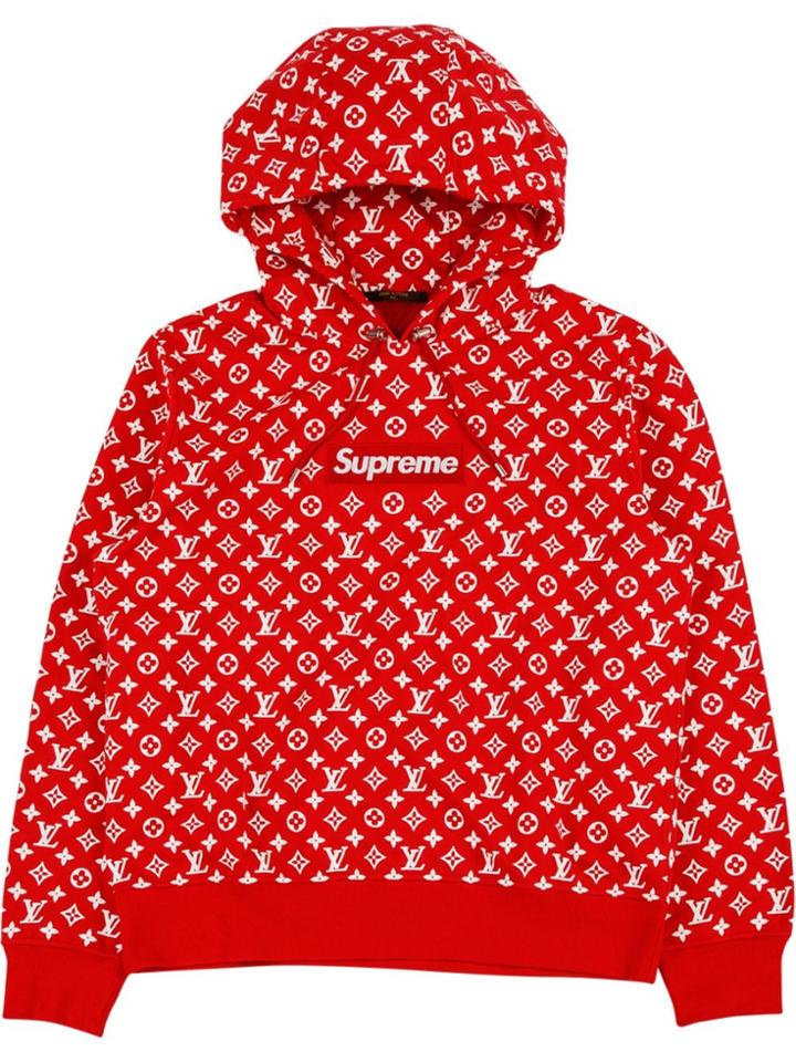 Stadium Goods Supreme X Louis Vuitton Hoodie - Red