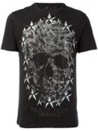Philipp Plein Skull Print T-shirt, Men's, Size: Small, Black, Cotton