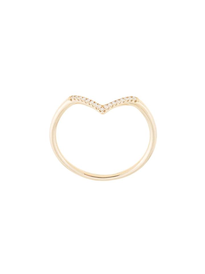 Natalie Marie 14kt Yellow Gold Diamond Point Ring