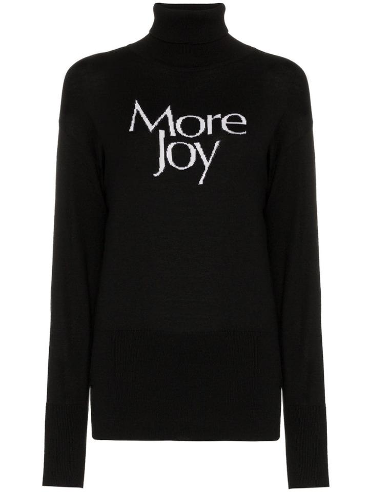 Christopher Kane More Joy Wool Roll Neck Jumper - Black