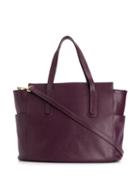 Coccinelle Logo Embossed Tote Bag - Red