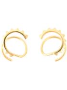 Maria Black Klaxon Twirl Earring, Women's, Metallic, Gold Plated Sterling Silver