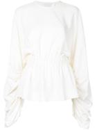 Solace London Fitted Waist Top - White
