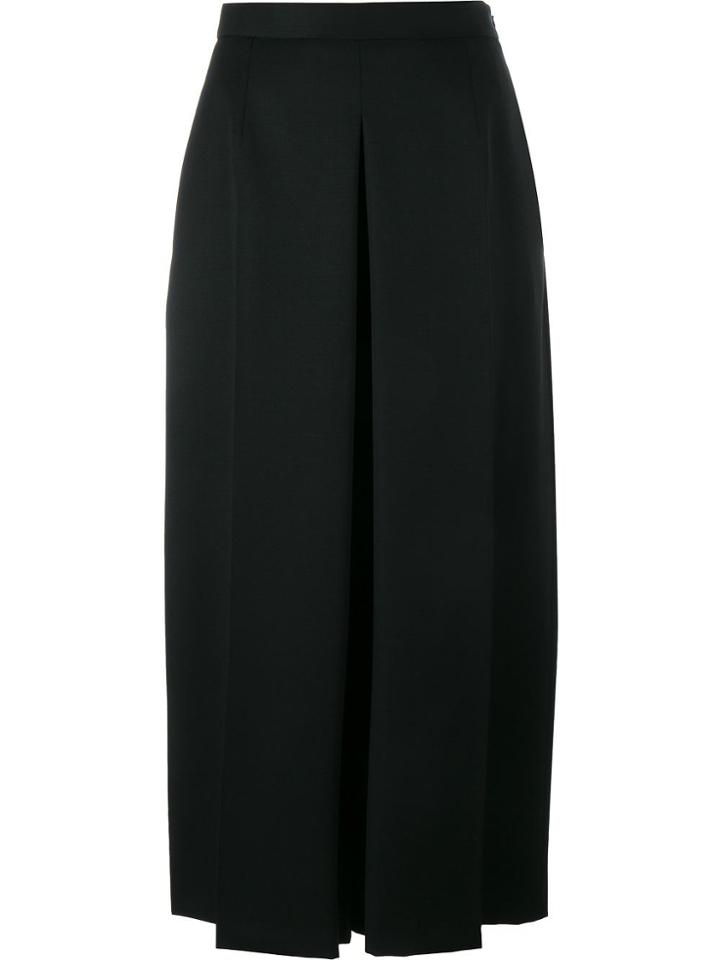Alexander Mcqueen Wide Leg Cropped Jeans - Black