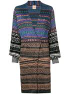 Nude Knitted Wrap Dress - Black