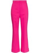 Roksanda Iana Flared Silk Blend Trousers - Pink