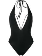 Angelys Balek Deep V Swimsuit - Black