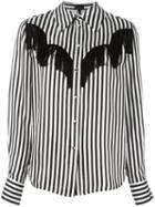 Marc Jacobs Striped Shirt, Women's, Size: 6, Black, Cupro