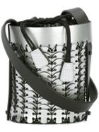 Paco Rabanne Bucket Shoulder Bag, Women's, Grey, Leather