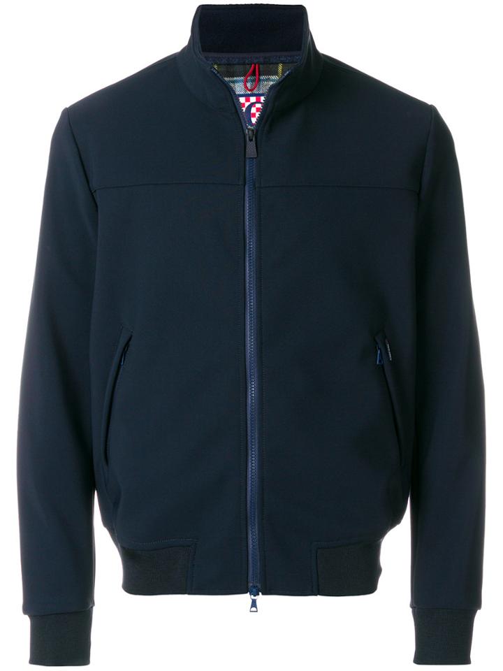 Mc2 Saint Barth Traveler Highland Bomber Jacket - Blue