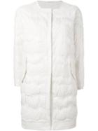 Ermanno Scervino Lace Panel Padded Coat