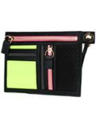 Kenzo 'kombo' Multi Zip Clutch, Women's, Pink/purple, Polyurethane