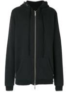 Unravel Project Long Hooded Sweatshirt - Black