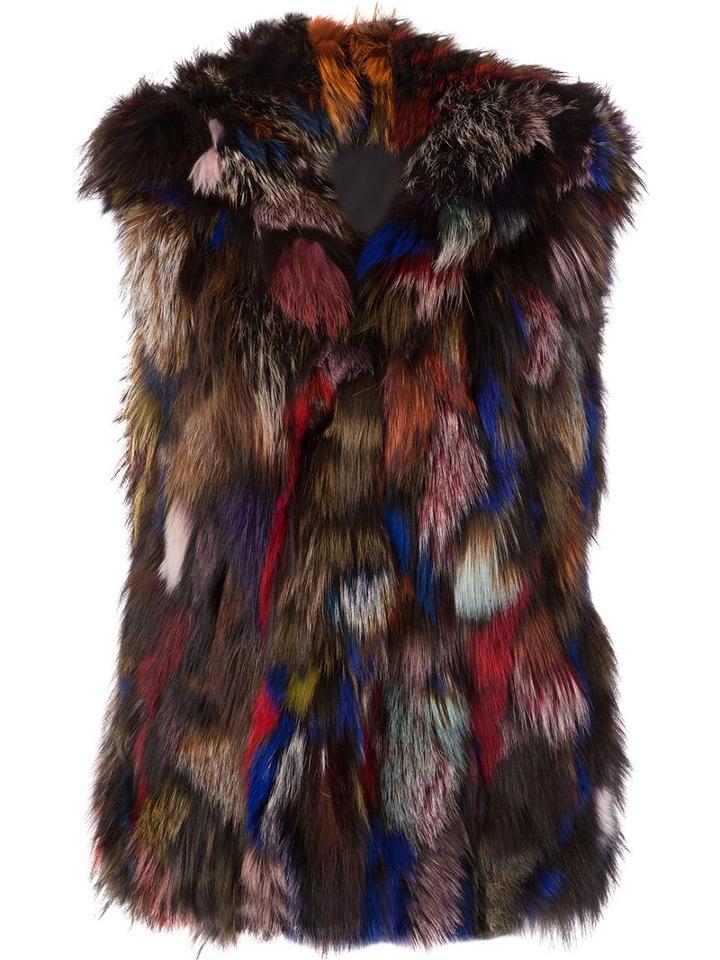 Jocelyn Fur Gilet, Women's, Size: Medium, Fox Fur