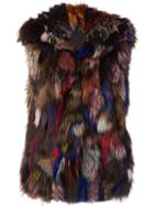Jocelyn Fur Gilet, Women's, Size: Medium, Fox Fur