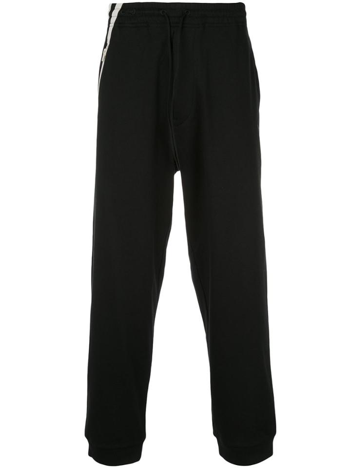 Y-3 Tri-stripe Elasticated Track Pants - Black