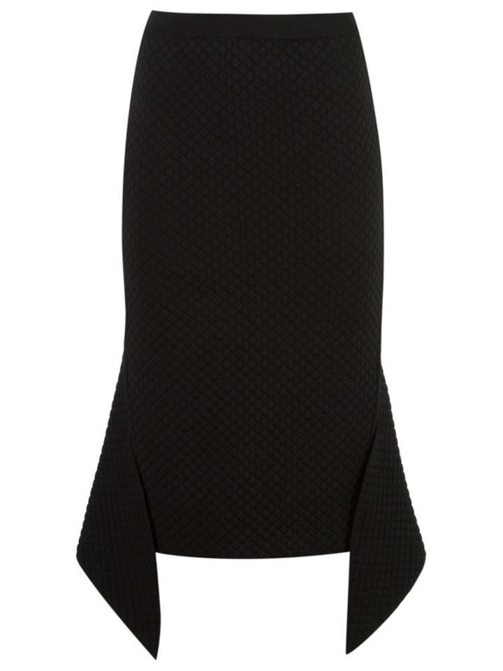 Gig Texturized Knit Midi Skirt, Women's, Size: G, Black, Polyamide/spandex/elastane/viscose