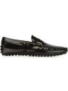 Tod S Classic Penny Loafers, Men's, Size: 10, Black, Patent Leather/leather/rubber