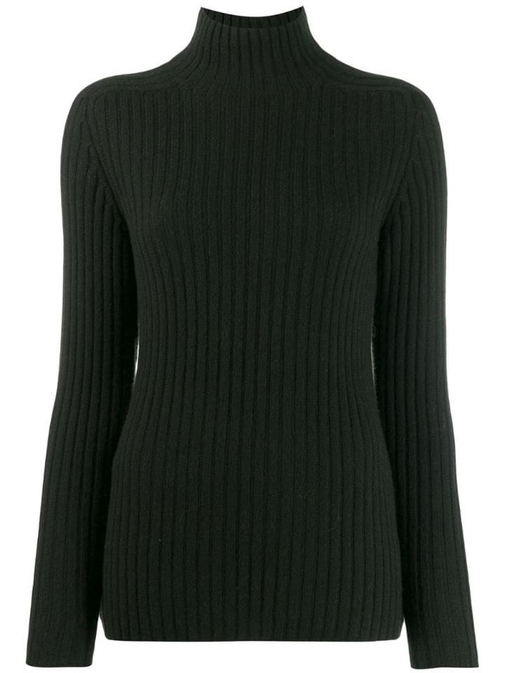 Iris Von Arnim Turtle-neck Fitted Sweater - Green