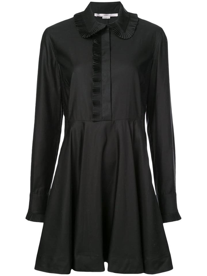 Stella Mccartney Frill Trim Mini Dress - Black