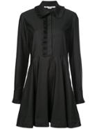 Stella Mccartney Frill Trim Mini Dress - Black