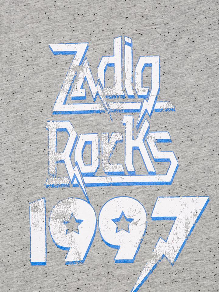 Zadig & Voltaire Kids Teen Printed T-shirt - Grey