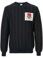 Kent & Curwen Logo Patch Striped Sweater - Multicolour