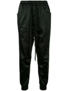 Song For The Mute Shine Effect Track Pants - Black