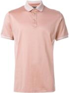 Etro Contrast Collar Polo Shirt, Men's, Size: S, Pink/purple, Cotton