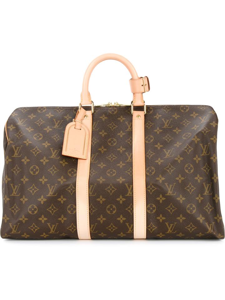 Louis Vuitton Vintage Keepall 45 Monogram Travel Bag - Brown