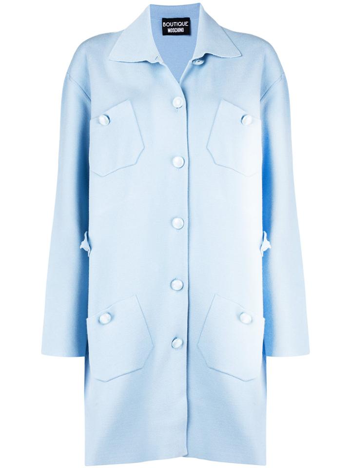 Boutique Moschino Long Knit Cardigan - Blue
