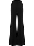Elisabetta Franchi High Rise Palazzo Trousers - Black
