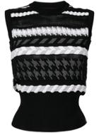 Versace Knitted Sleeveless Top - Black