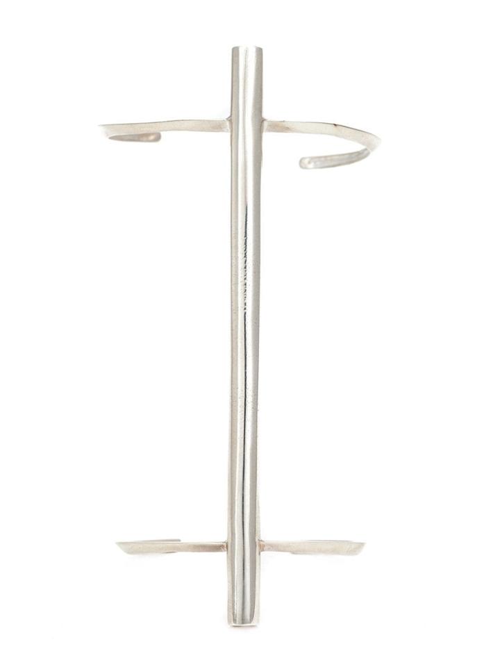 1-100 Bar Detail Cuff - Metallic