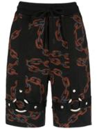 À La Garçonne Correntes Sweat Shorts - Black