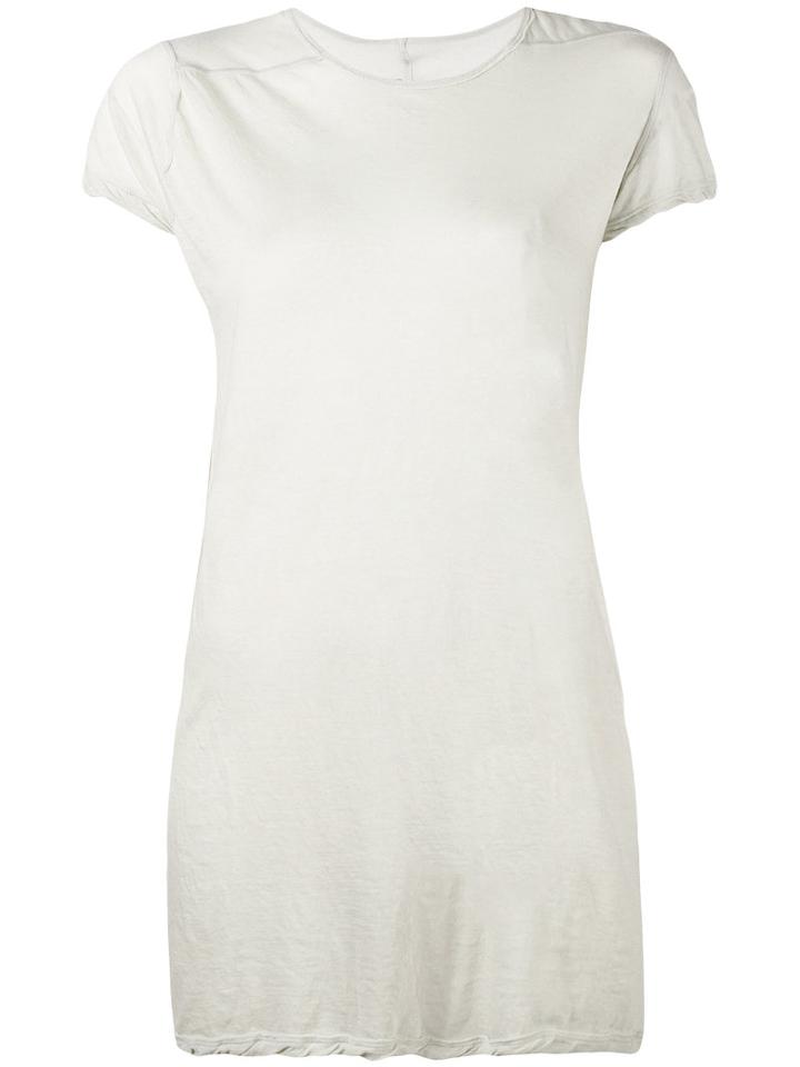 Rick Owens - Longline T-shirt - Women - Cotton - 44, Women's, Nude/neutrals, Cotton