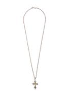 Roman Paul Cross Necklace - Metallic