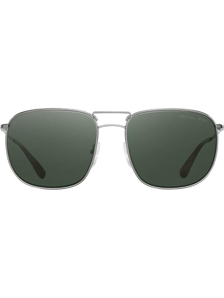 Prada Eyewear Polarized Square Sunglasses - Grey