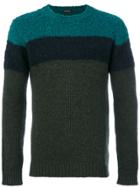Roberto Collina Colour Contrast Sweater - Green