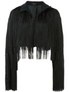 Rachel Comey Cropped Fringe Jacket - Black