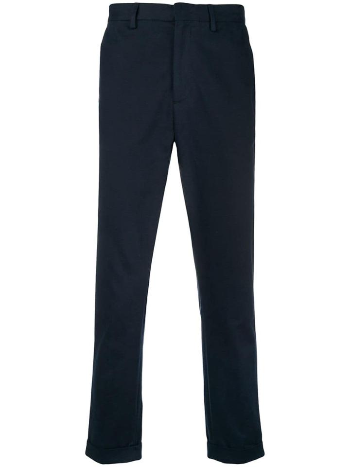 Z Zegna Turn-up Hem Chinos - Blue