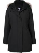 Canada Goose Hooded Fitted Coat - Black