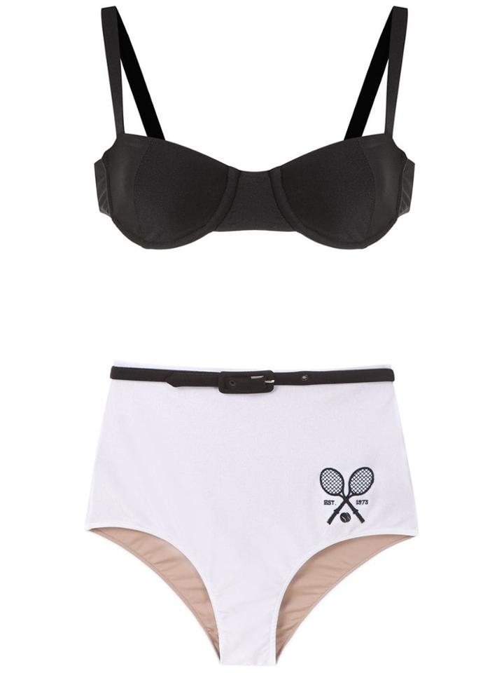 Adriana Degreas Country Club Hot Pants Bikini - White